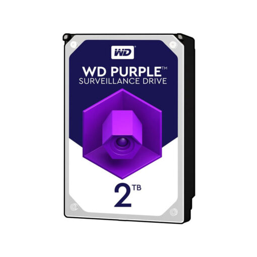 خرید هارد دیسک اینترنال وسترن دیجیتال بنفش ظرفیت 2 ترابایت مدل Purple WD22PURZ